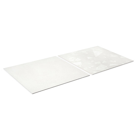 Terrazzo 2.0 24"x24" Checkerboard Minimal White & Rock White Porcelain Matte Tile