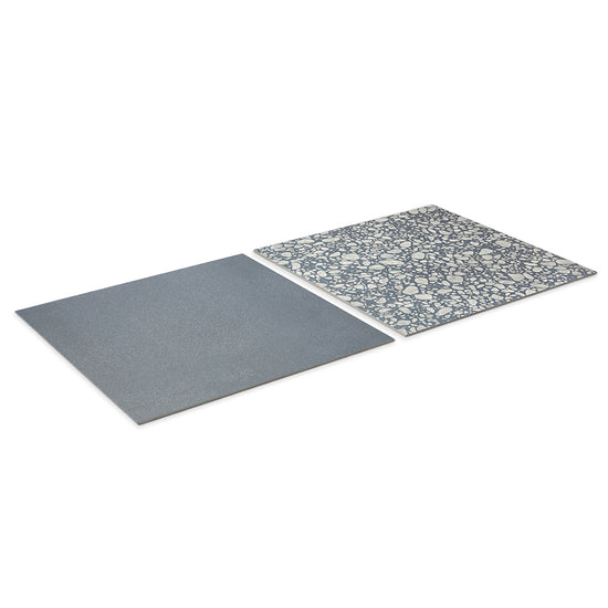 Terrazzo 2.0 24"x24" Checkerboard Minimal Blue & Pop Blue Porcelain Matte Tile