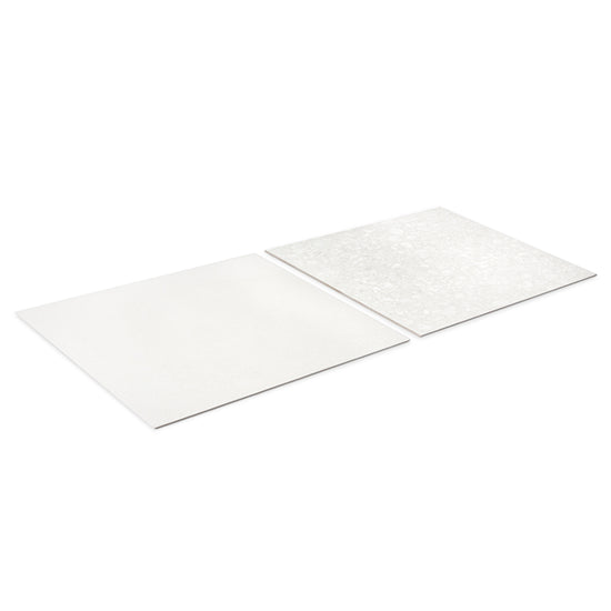 Terrazzo 2.0 24"x24" Checkerboard Minimal White & Pop White Porcelain Matte Tile