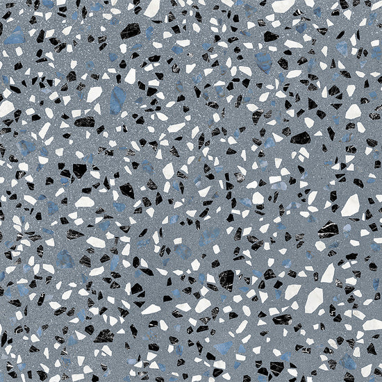 Terrazzo 2.0 24" x 24" Classic Blue Porcelain Matte Tile