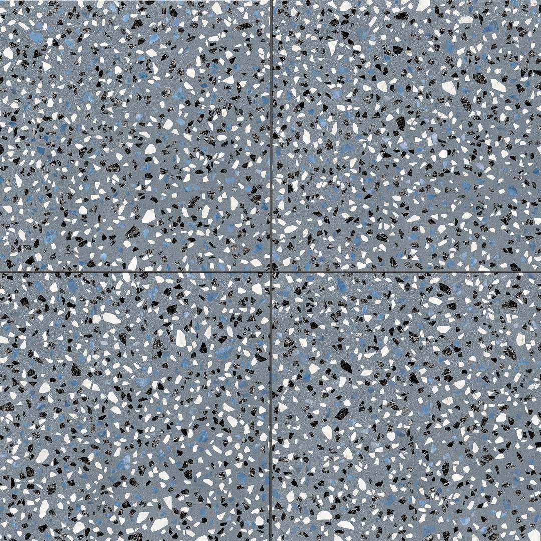 Terrazzo 2.0 24" x 24" Classic Blue Porcelain Matte Tile