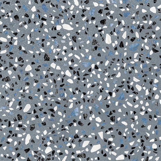 Terrazzo 2.0 24" x 24" Classic Blue Porcelain Matte Tile