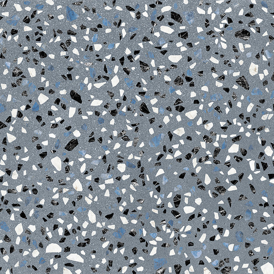 Terrazzo 2.0 24" x 24" Classic Blue Porcelain Matte Tile
