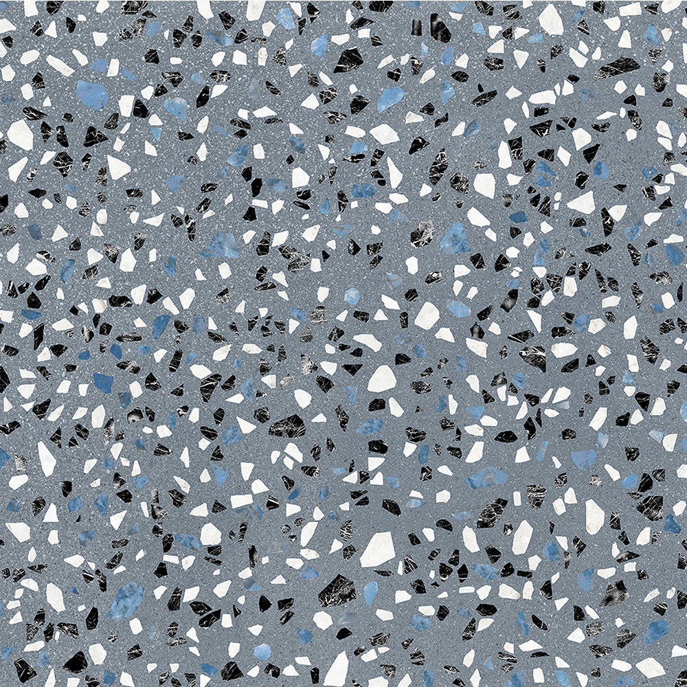 Terrazzo 2.0 24" x 24" Classic Blue Porcelain Matte Tile