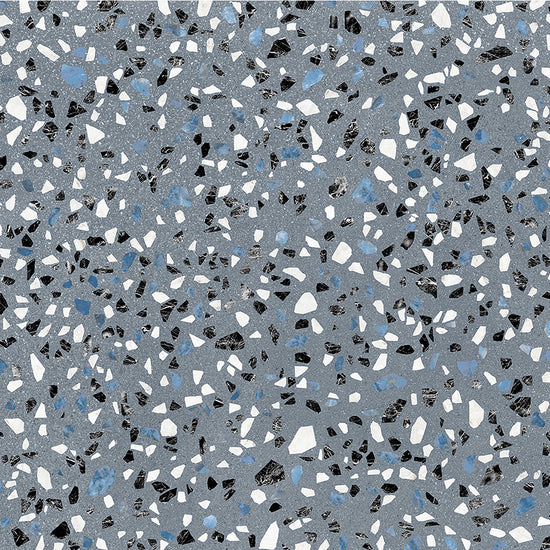 Terrazzo 2.0 24" x 24" Classic Blue Porcelain Matte Tile
