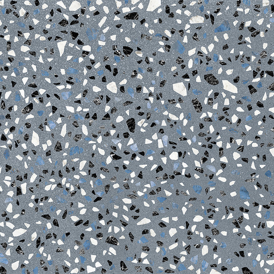 Terrazzo 2.0 24" x 24" Classic Blue Porcelain Matte Tile