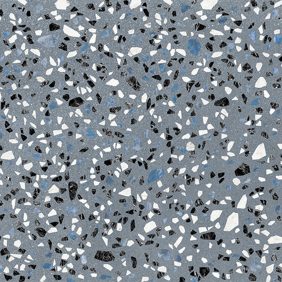 Terrazzo 2.0 24" x 24" Classic Blue Porcelain Matte Tile