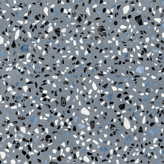 Terrazzo 2.0 24" x 24" Classic Blue Porcelain Matte Tile