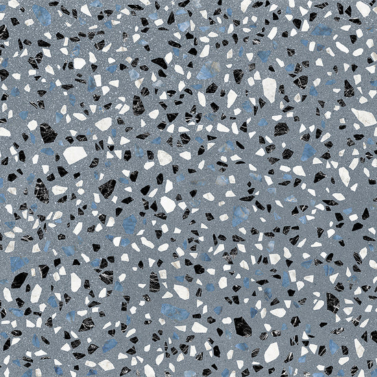 Terrazzo 2.0 24" x 24" Classic Blue Porcelain Matte Tile