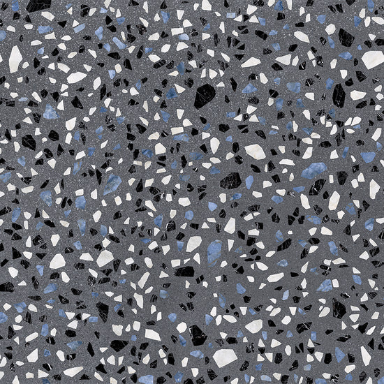 Terrazzo 2.0 24"x24" Classic Dk Grey Porcelain Matte Tile