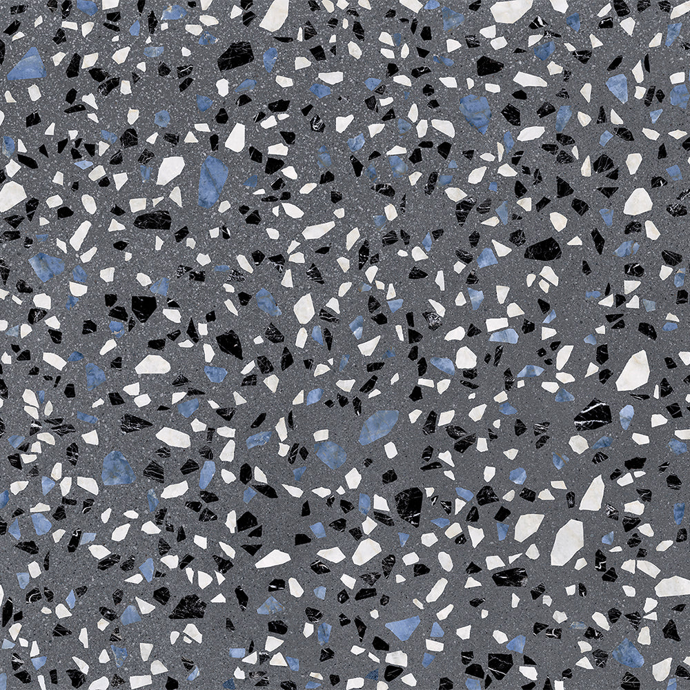 Terrazzo 2.0 24"x24" Classic Dk Grey Porcelain Matte Tile
