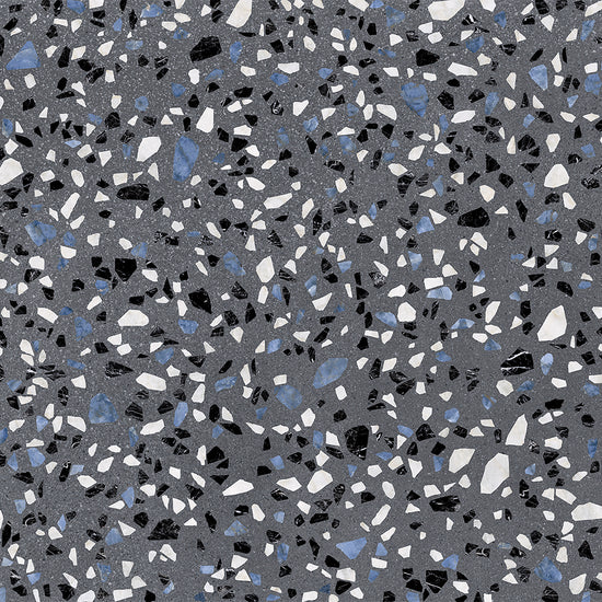 Terrazzo 2.0 24"x24" Classic Dk Grey Porcelain Matte Tile
