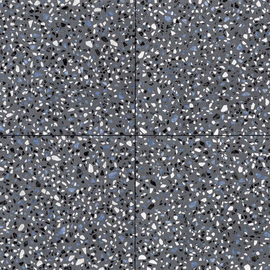 Terrazzo 2.0 24"x24" Classic Dk Grey Porcelain Matte Tile