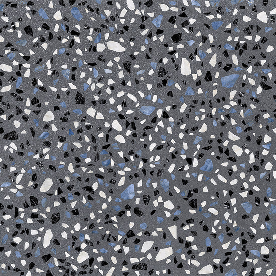 Terrazzo 2.0 24"x24" Classic Dk Grey Porcelain Matte Tile