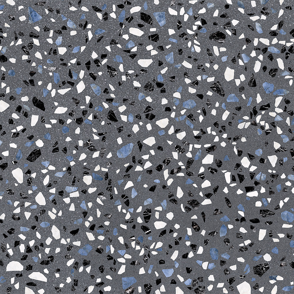 Terrazzo 2.0 24"x24" Classic Dk Grey Porcelain Matte Tile