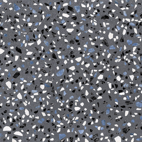 Terrazzo 2.0 24"x24" Classic Dk Grey Porcelain Matte Tile