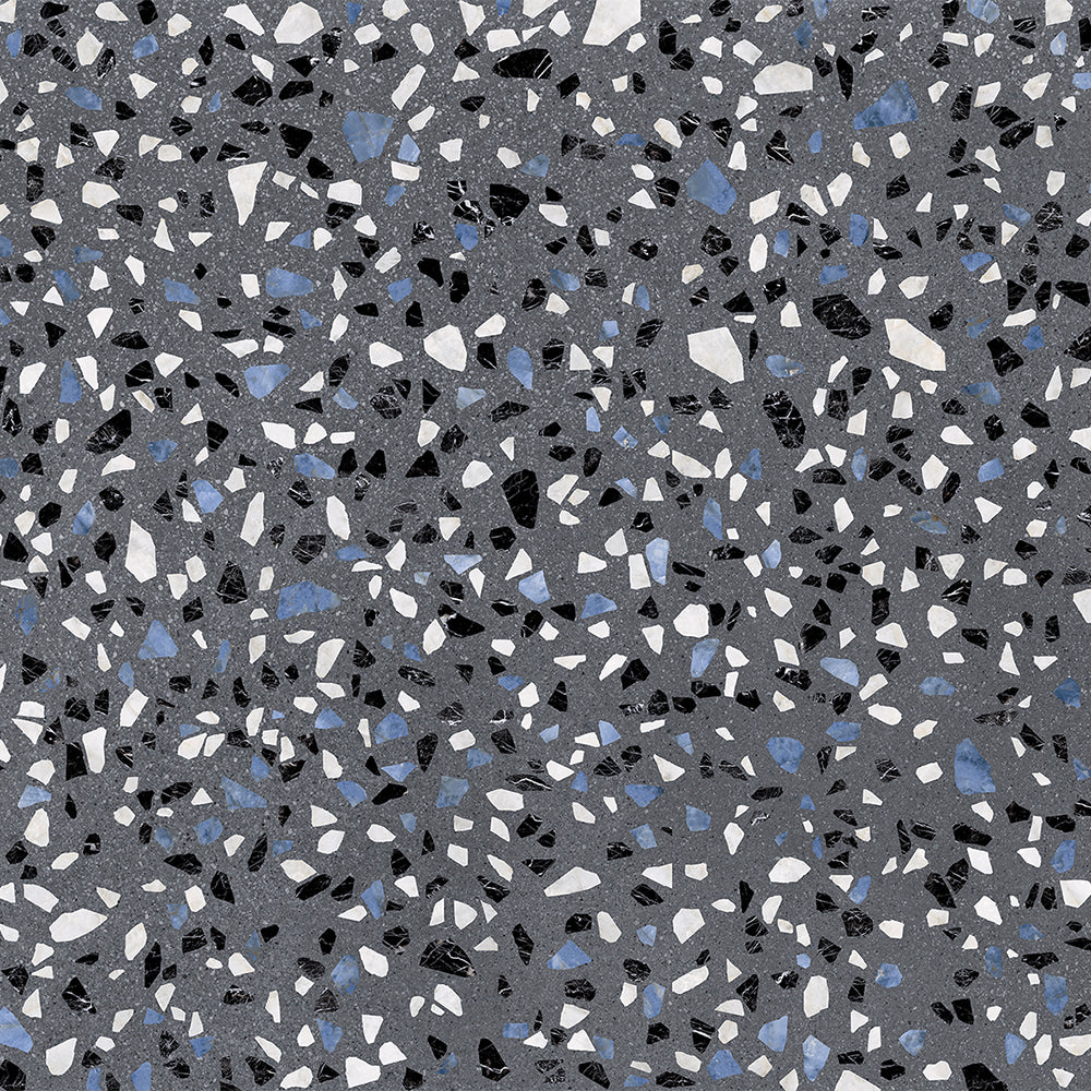 Terrazzo 2.0 24"x24" Classic Dk Grey Porcelain Matte Tile