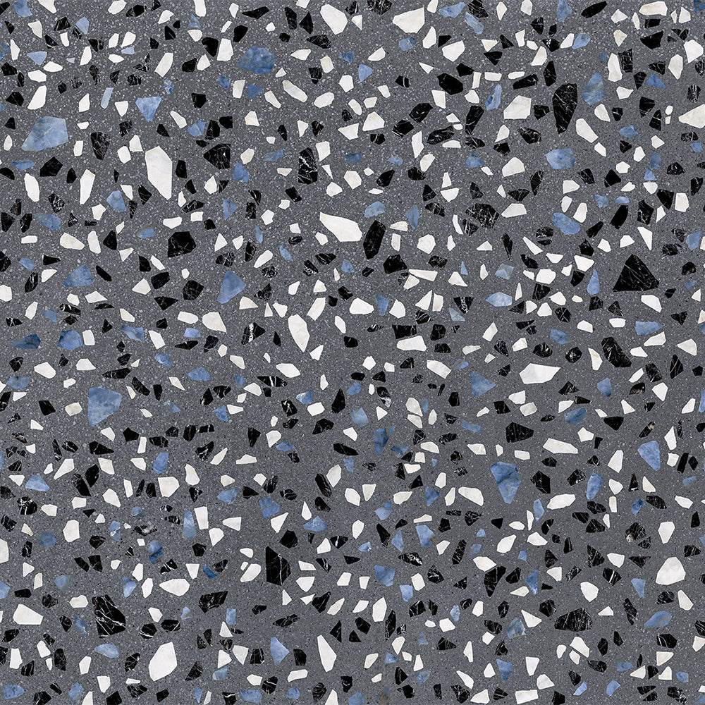 Terrazzo 2.0 24"x24" Classic Dk Grey Porcelain Matte Tile