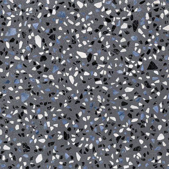 Terrazzo 2.0 24"x24" Classic Dk Grey Porcelain Matte Tile