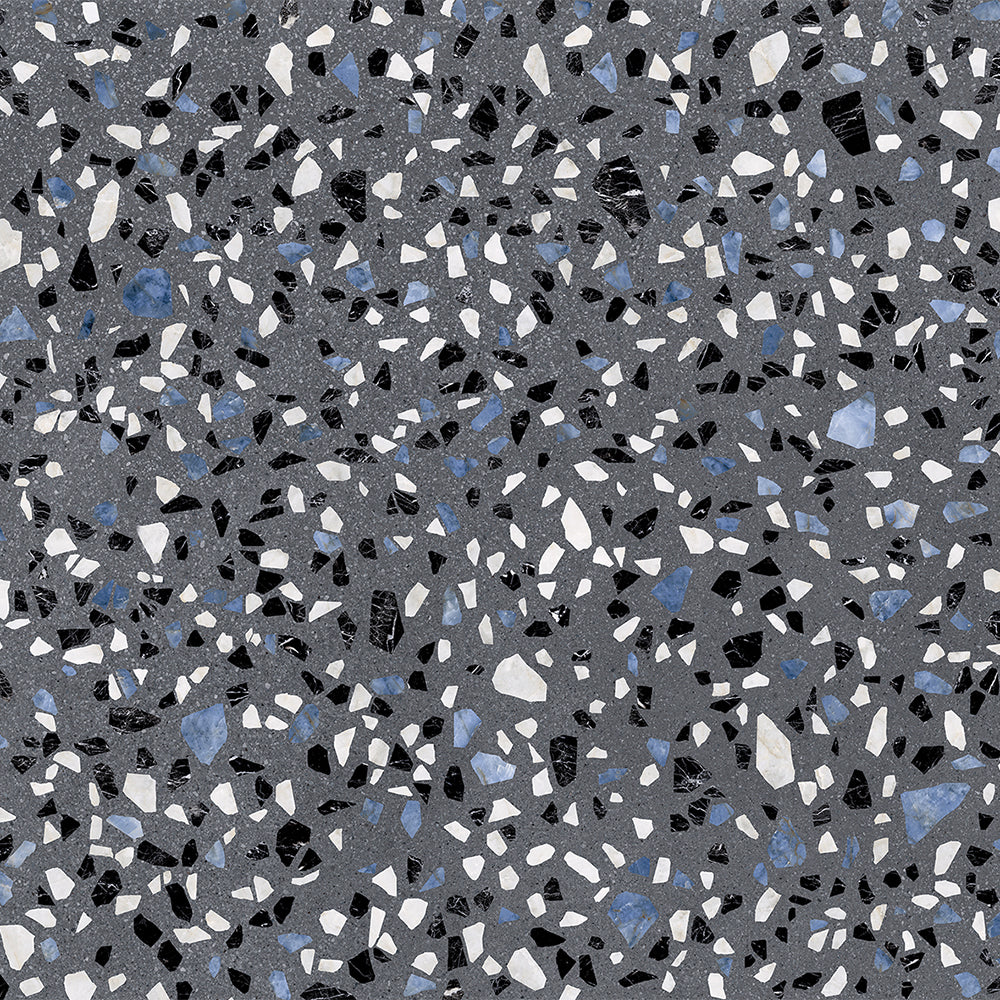 Terrazzo 2.0 24"x24" Classic Dk Grey Porcelain Matte Tile