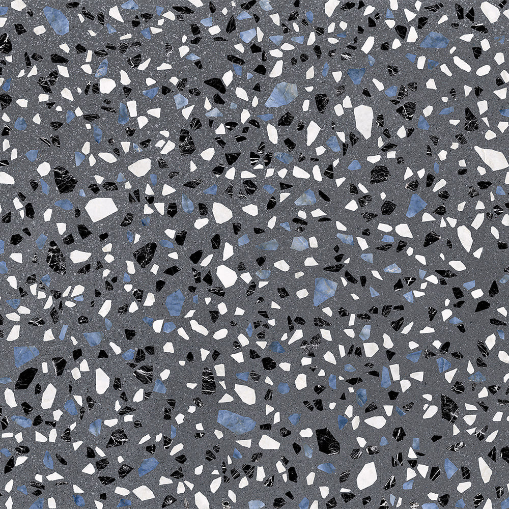 Terrazzo 2.0 24"x24" Classic Dk Grey Porcelain Matte Tile