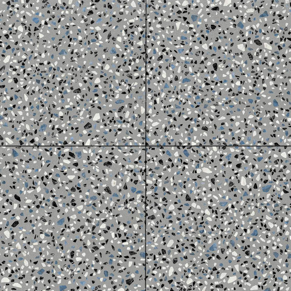 Terrazzo 2.0 24"x24" Classic Grey Porcelain Matte Tile
