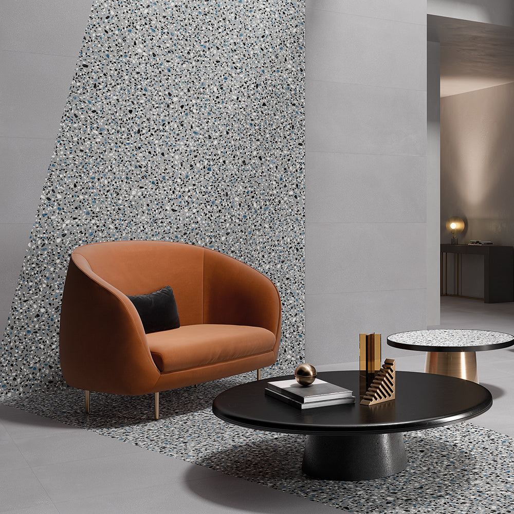 Terrazzo 2.0 24"x24" Classic Grey Porcelain Matte Tile