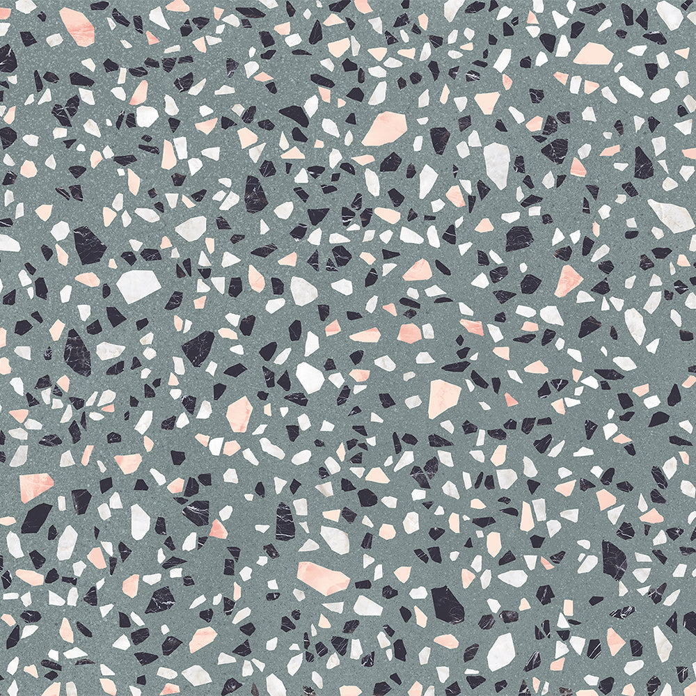 Terrazzo 2.0 24"x24" Classic Green Porcelain Matte Tile