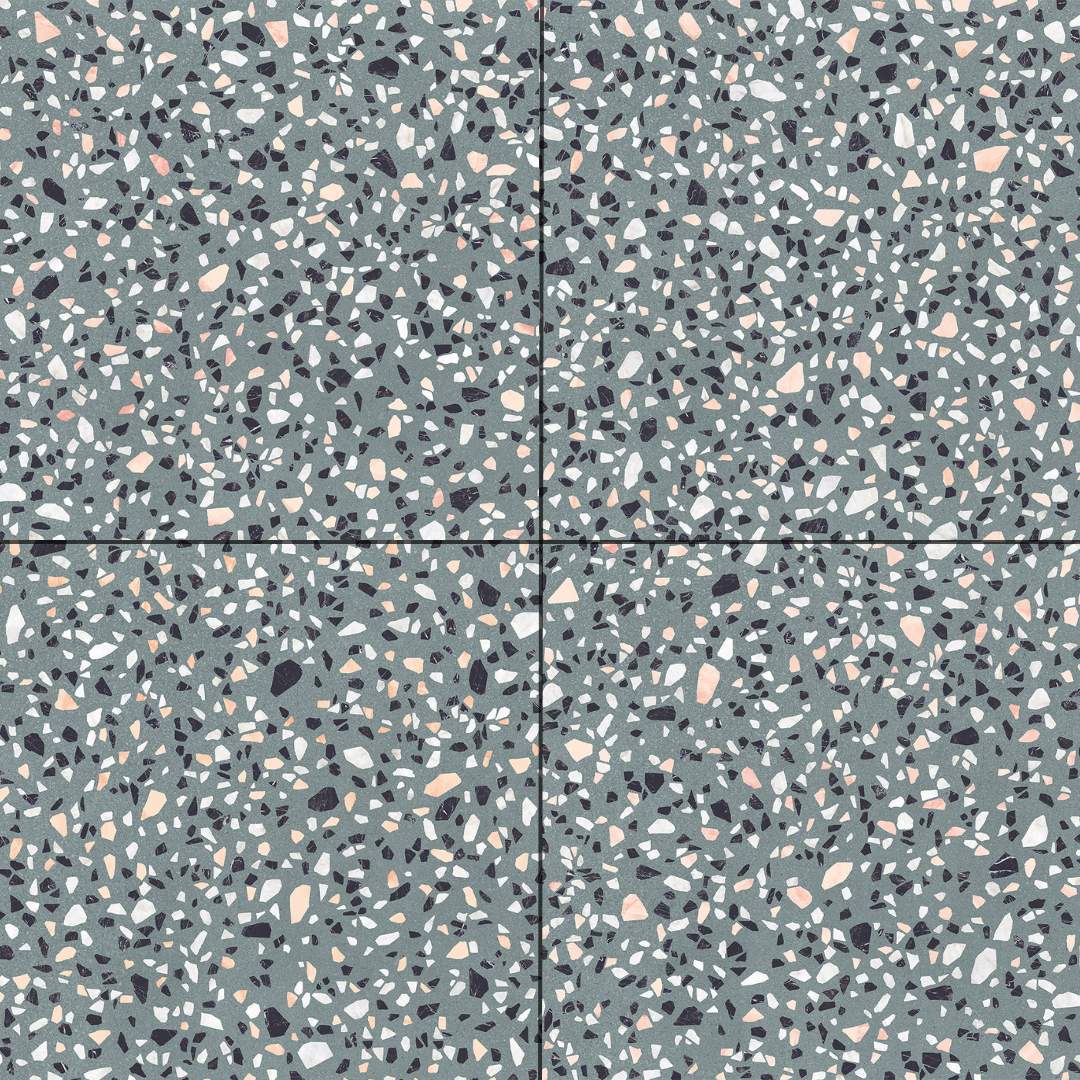 Terrazzo 2.0 24"x24" Classic Green Porcelain Matte Tile