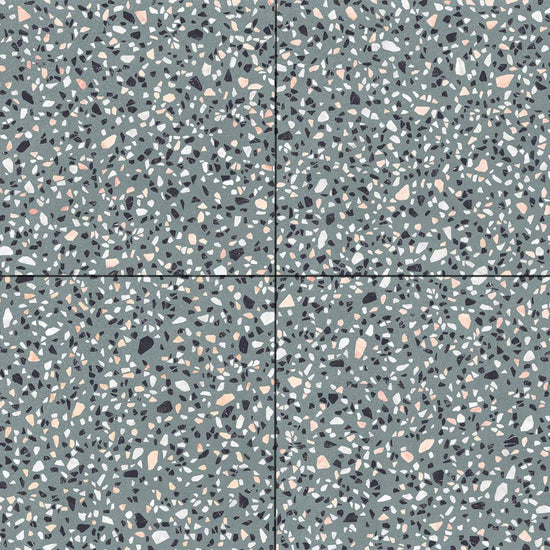 Terrazzo 2.0 24"x24" Classic Green Porcelain Matte Tile