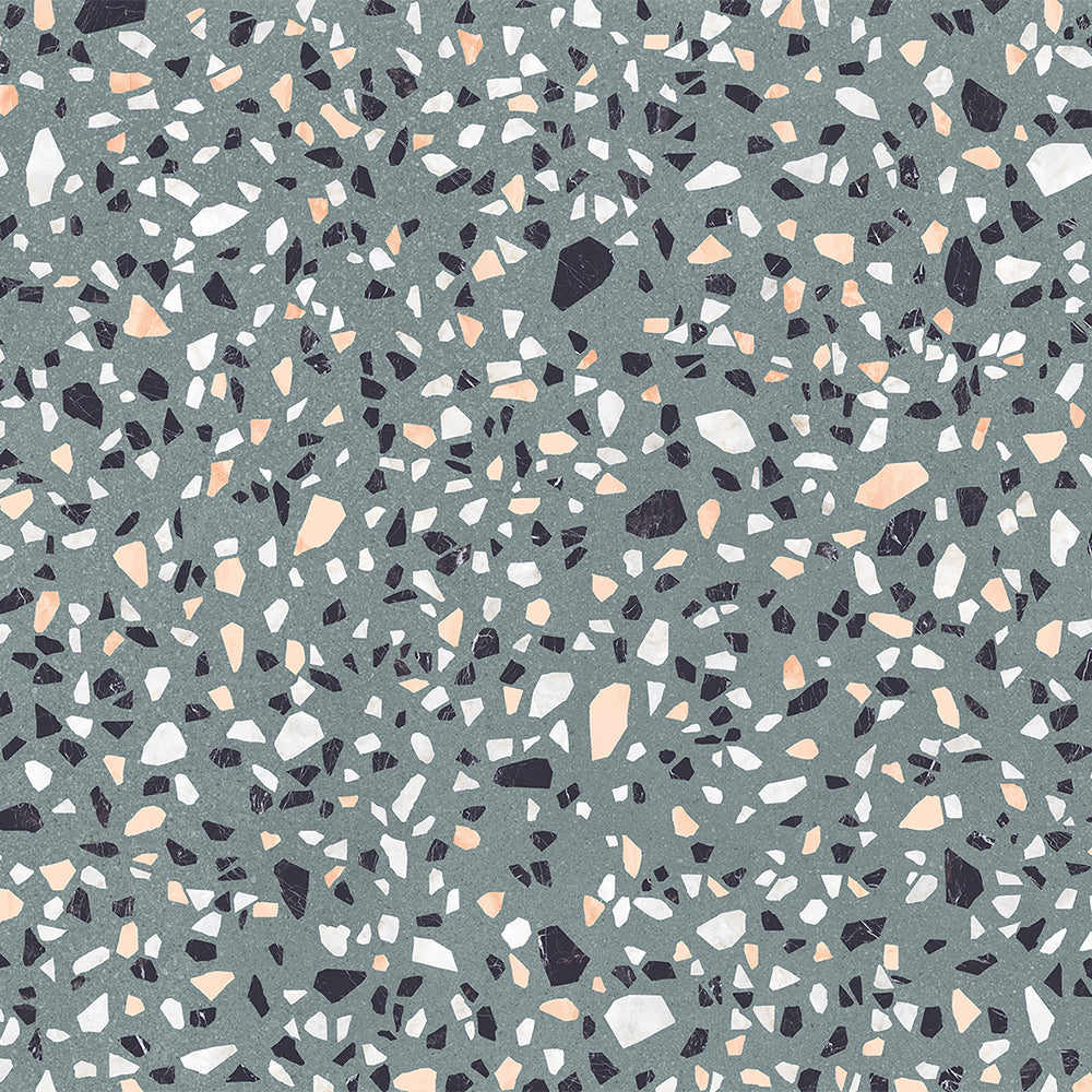 Terrazzo 2.0 24"x24" Classic Green Porcelain Matte Tile