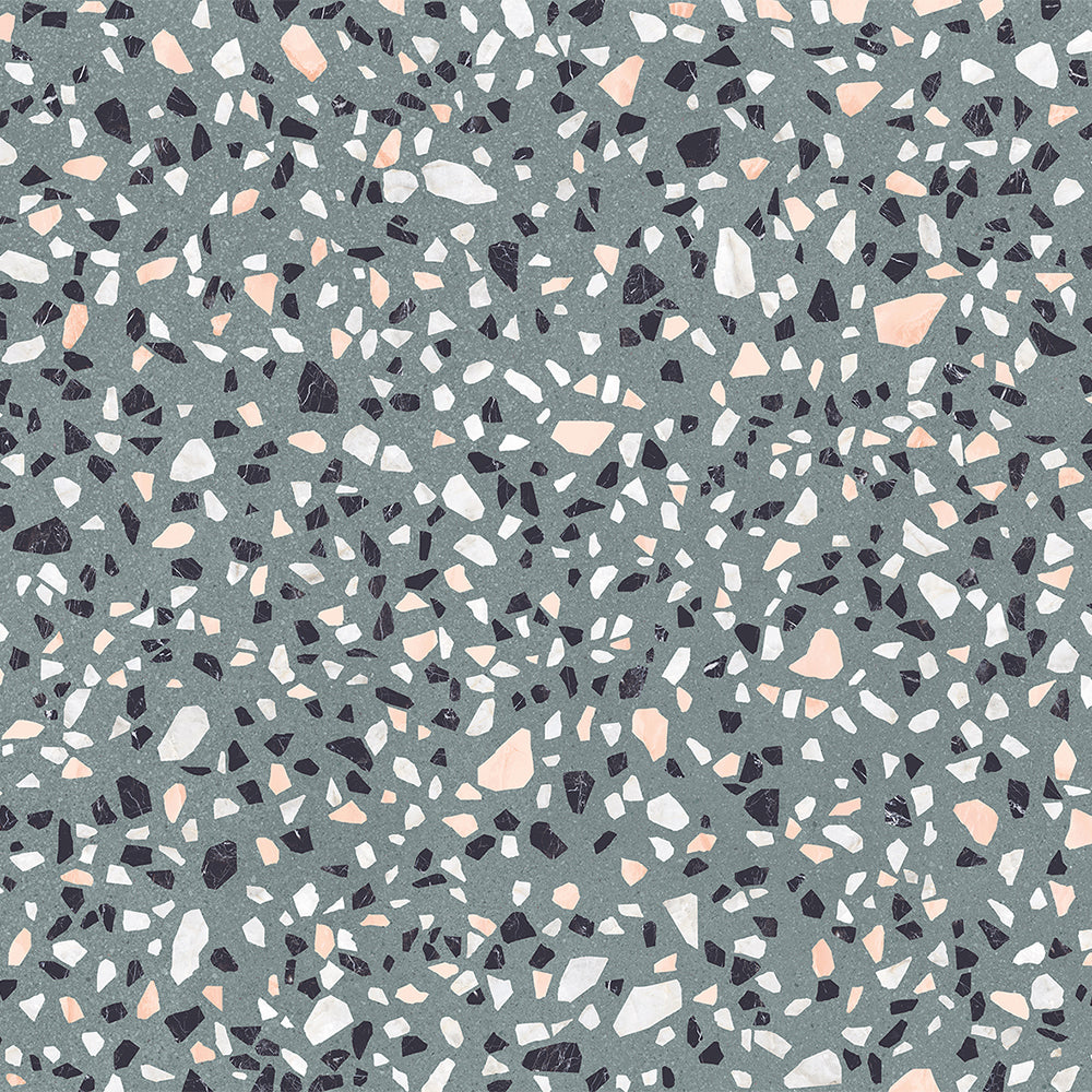 Terrazzo 2.0 24"x24" Classic Green Porcelain Matte Tile
