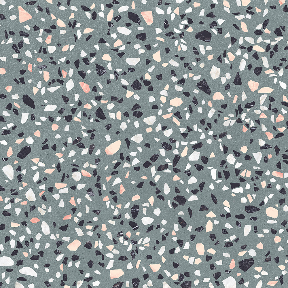 Terrazzo 2.0 24"x24" Classic Green Porcelain Matte Tile