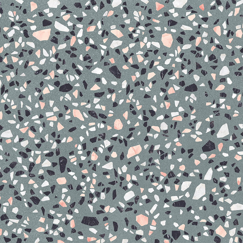Terrazzo 2.0 24"x24" Classic Green Porcelain Matte Tile