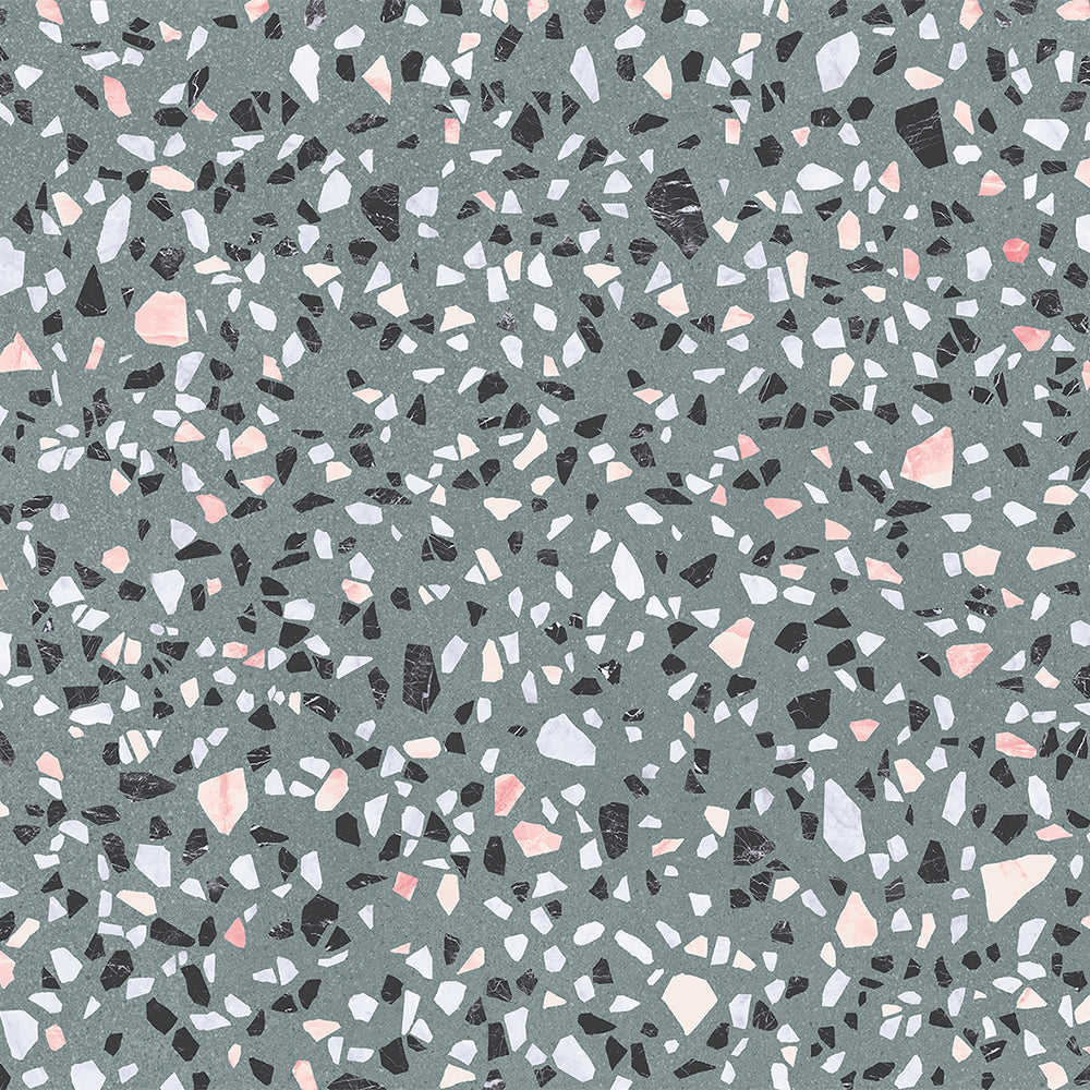 Terrazzo 2.0 24"x24" Classic Green Porcelain Matte Tile