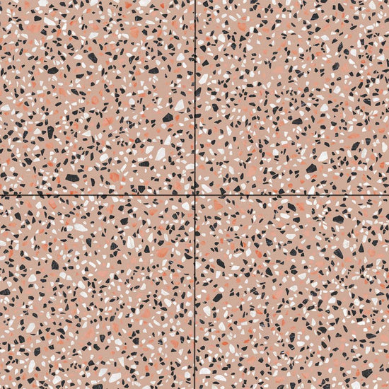 Terrazzo 2.0 24"x24" Classic Pink Porcelain Matte Tile