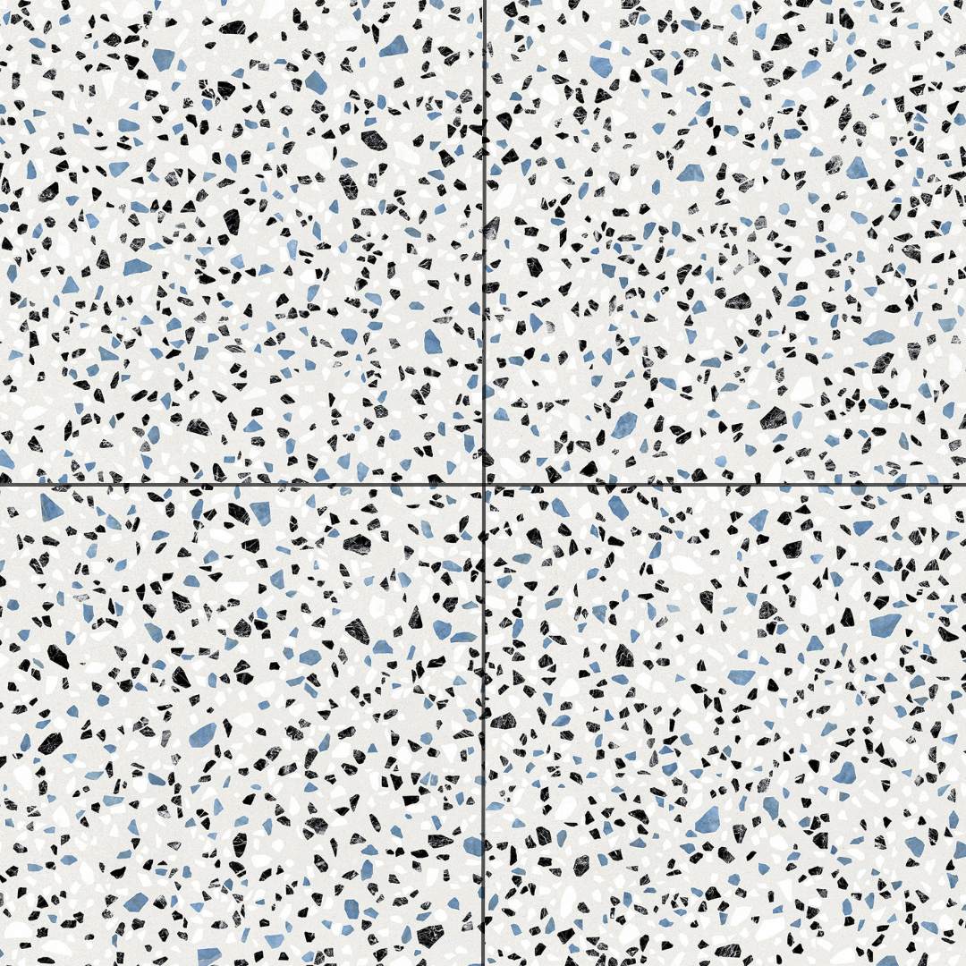 Terrazzo 2.0 24"x24" Classic White Porcelain Matte Tile