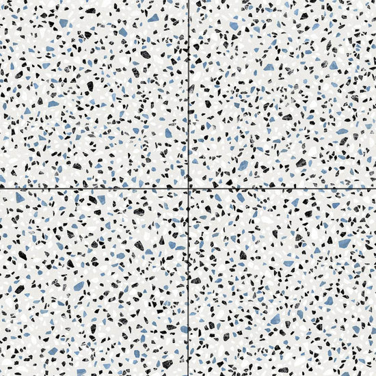 Terrazzo 2.0 24"x24" Classic White Porcelain Matte Tile