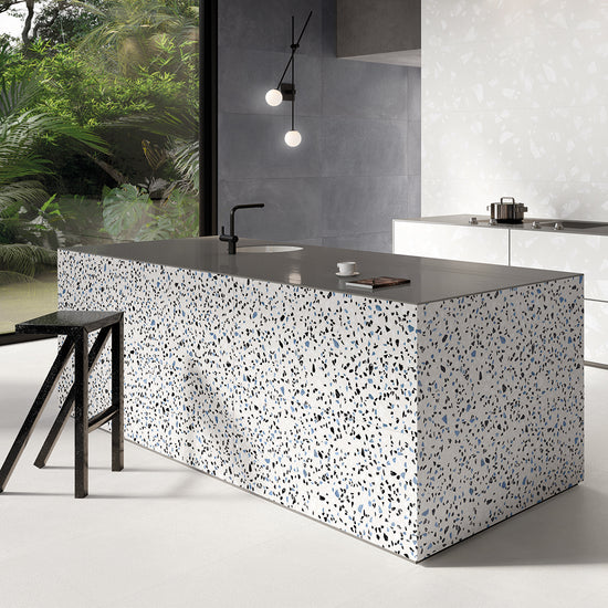 Terrazzo 2.0 24"x24" Classic White Porcelain Matte Tile