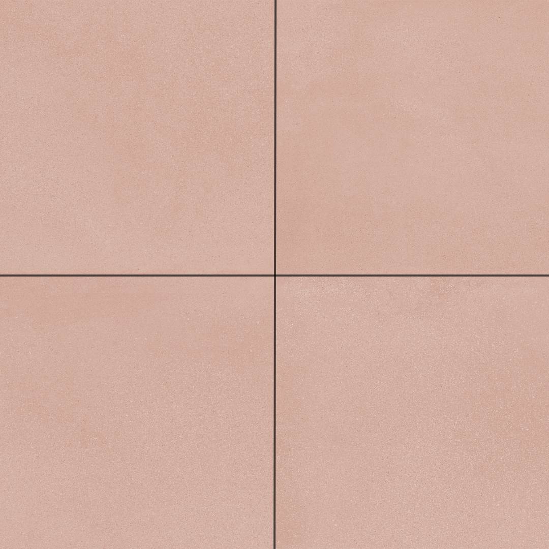 Terrazzo 2.0 24"x24" Minimal Pink Porcelain Matte Tile