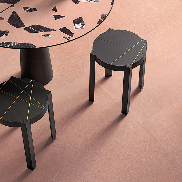 Terrazzo 2.0 24"x24" Minimal Pink Porcelain Matte Tile