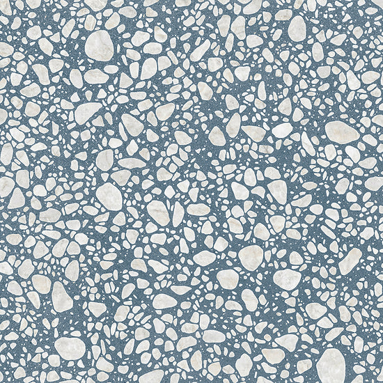 Terrazzo 2.0 24"x24" Pop Blue Porcelain Matte Tile