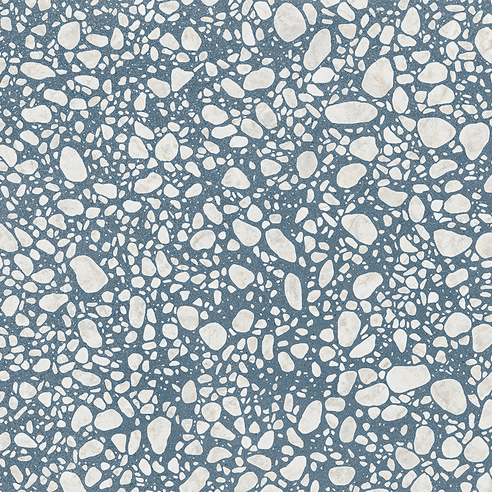 Terrazzo 2.0 24"x24" Pop Blue Porcelain Matte Tile