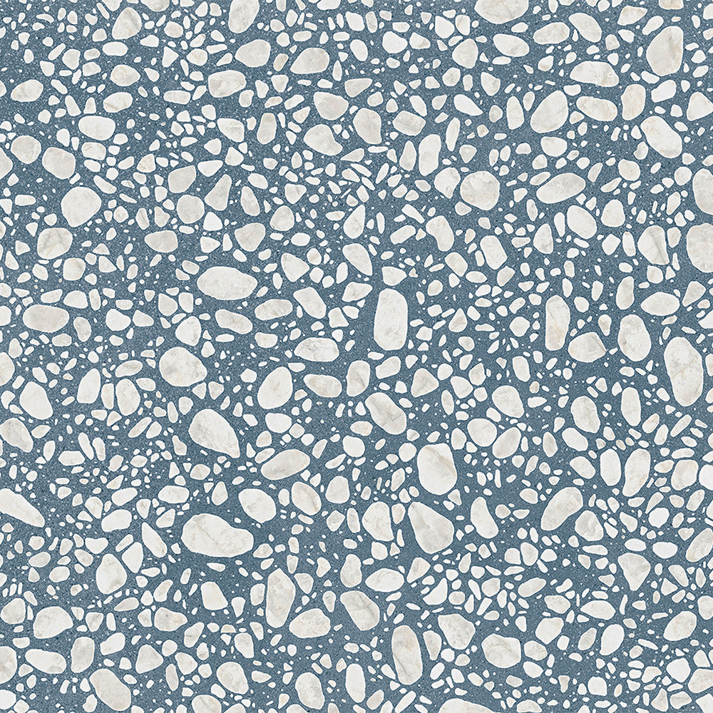Terrazzo 2.0 24"x24" Pop Blue Porcelain Matte Tile