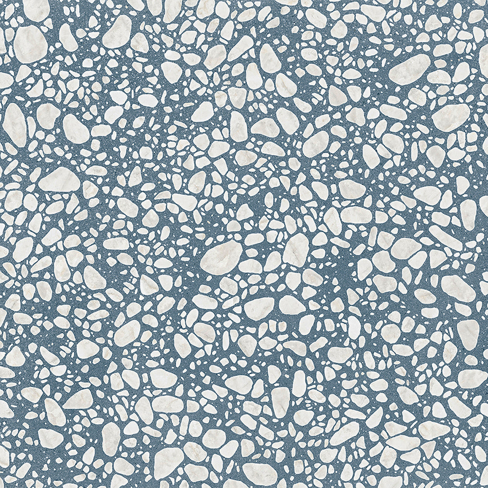 Terrazzo 2.0 24"x24" Pop Blue Porcelain Matte Tile