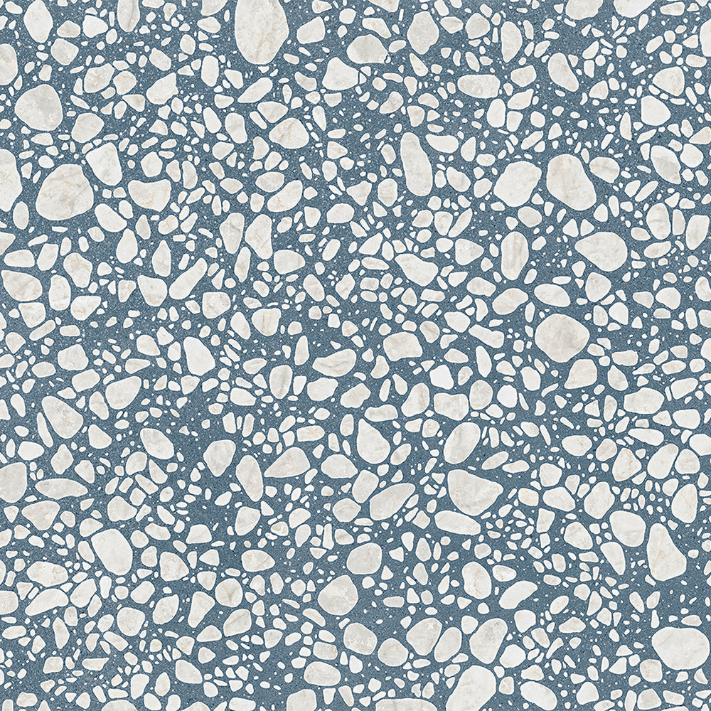 Terrazzo 2.0 24"x24" Pop Blue Porcelain Matte Tile