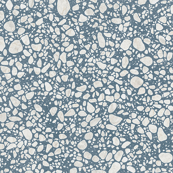 Terrazzo 2.0 24"x24" Pop Blue Porcelain Matte Tile