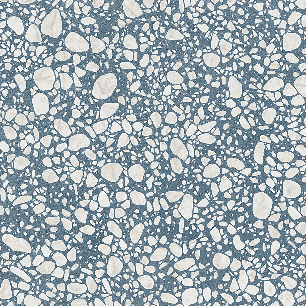 Terrazzo 2.0 24"x24" Pop Blue Porcelain Matte Tile