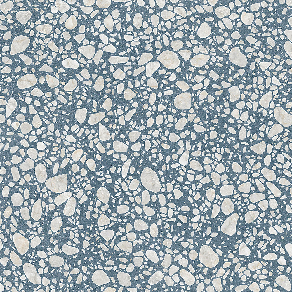 Terrazzo 2.0 24"x24" Pop Blue Porcelain Matte Tile