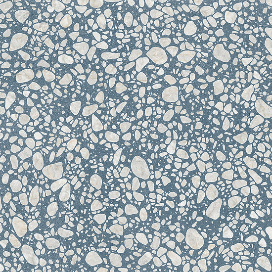 Terrazzo 2.0 24"x24" Pop Blue Porcelain Matte Tile